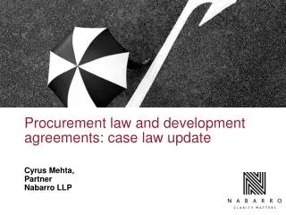 Procurement law and development agreements: case law update