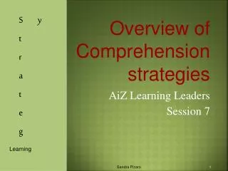 Overview of Comprehension strategies