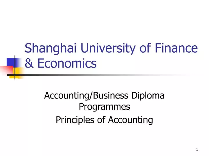 shanghai university of finance economics