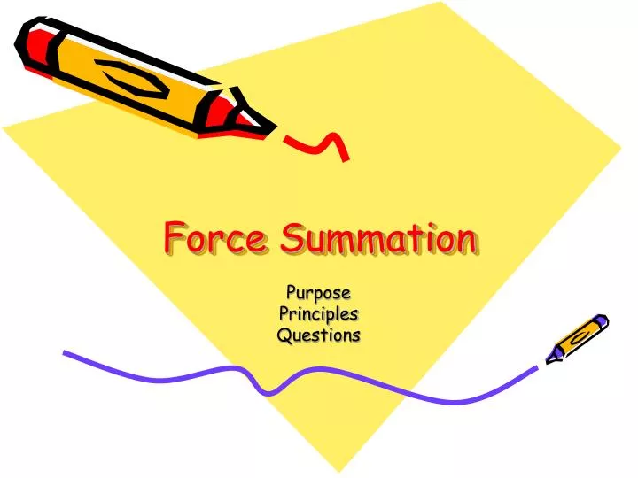 force summation