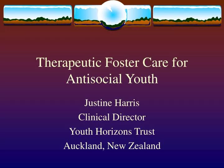 therapeutic foster care for antisocial youth