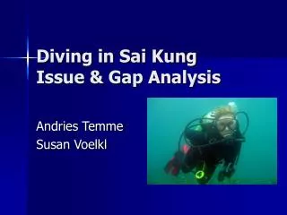 Diving in Sai Kung Issue &amp; Gap Analysis