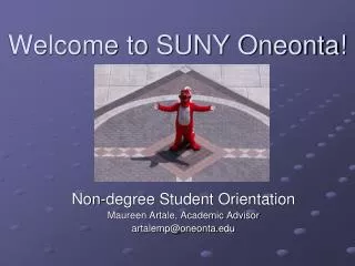 Welcome to SUNY Oneonta!