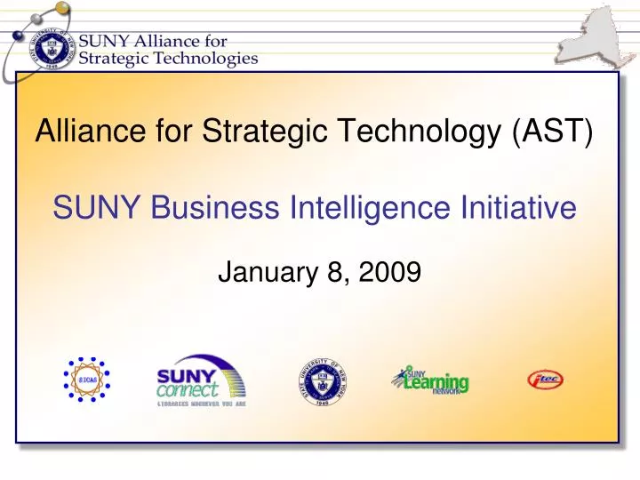 alliance for strategic technology ast suny business intelligence initiative