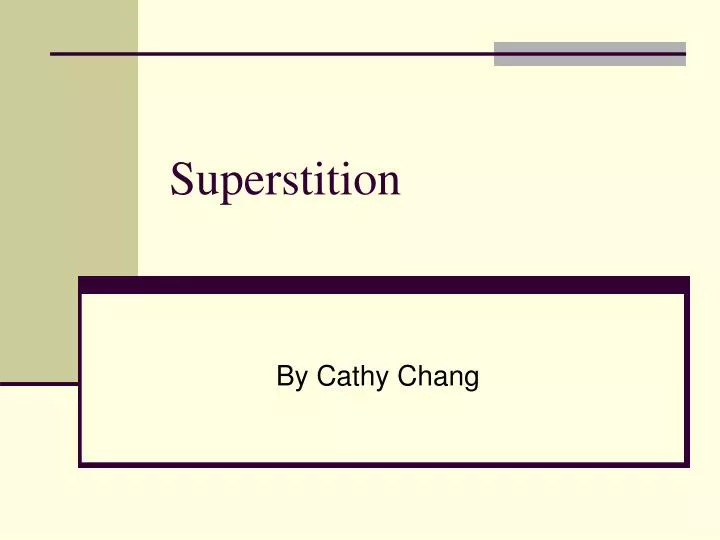 superstition ppt presentation download