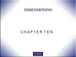 DIMENSIONING - slide 1