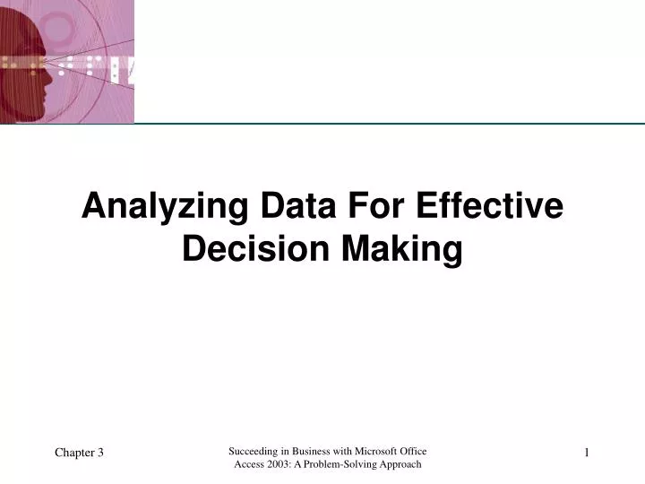 analyzing data for effective decision making