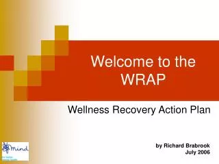 Welcome to the WRAP