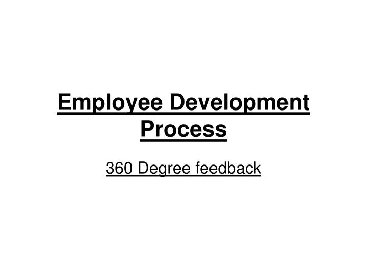employee development process