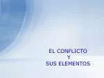 EL CONFLICTO Y SUS ELEMENTOS - slide 1