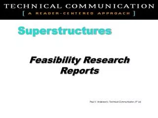 Feasibility Research Reports