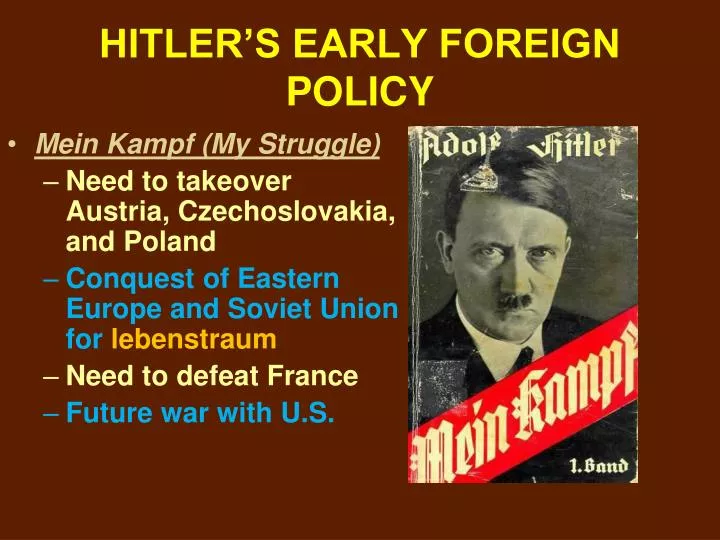 hitler s early foreign policy
