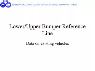 Lower/Upper Bumper Reference Line