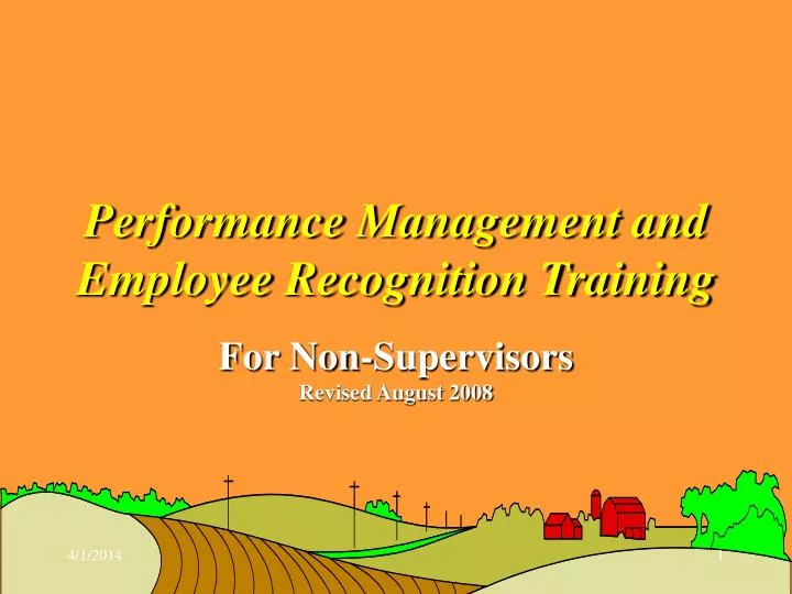 performance management and employee recognition training