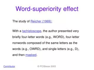 Word-superiority effect