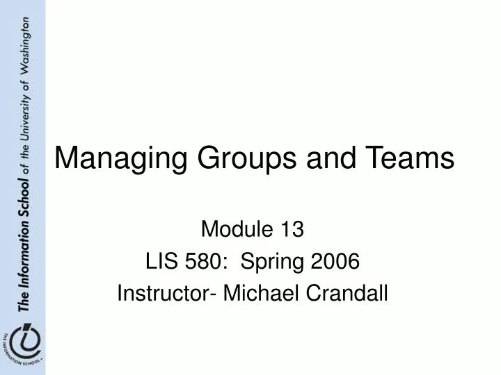managing groups and teams