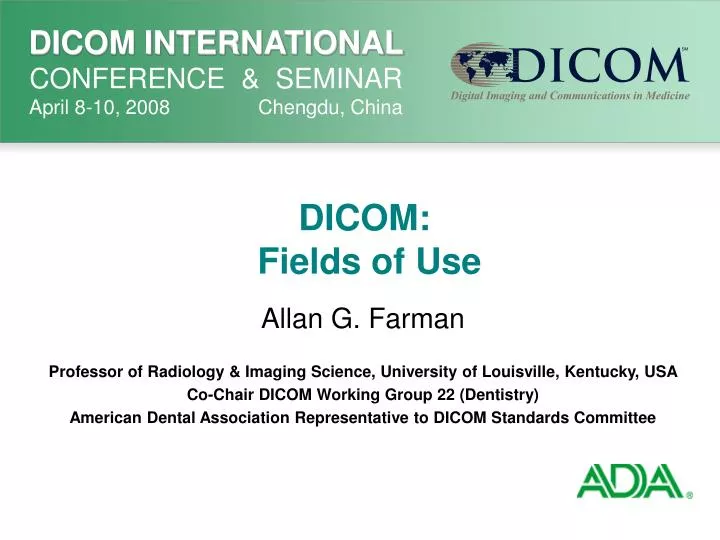 dicom fields of use