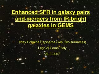 Enhanced SFR in galaxy pairs and mergers from IR-bright galaxies in GEMS