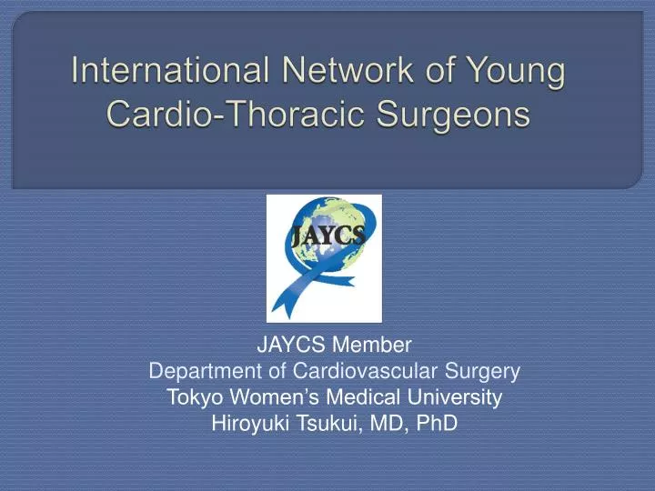 international network of young cardio thoracic surgeons