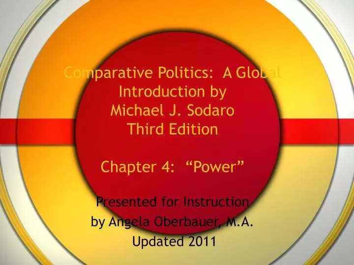 comparative politics a global introduction by michael j sodaro third edition chapter 4 power