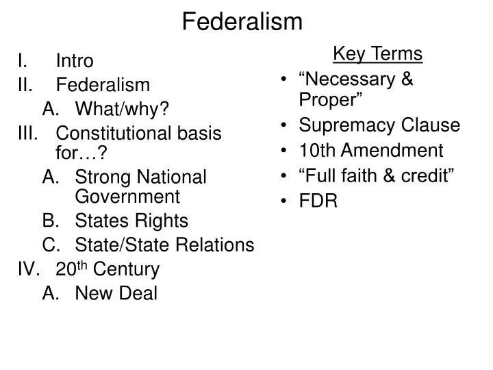 federalism