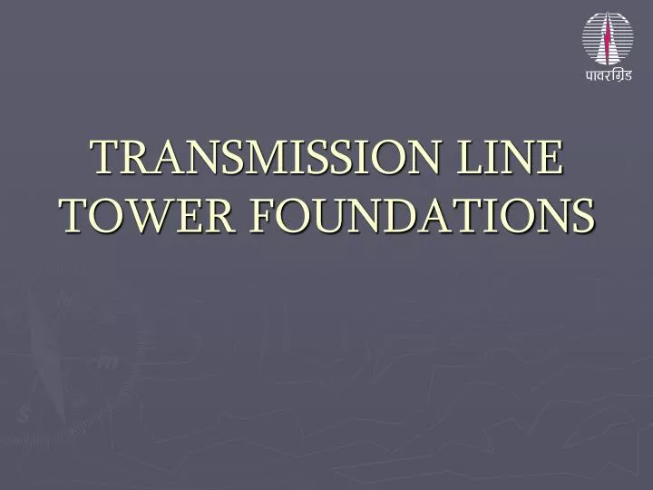 transmission line tower foundations