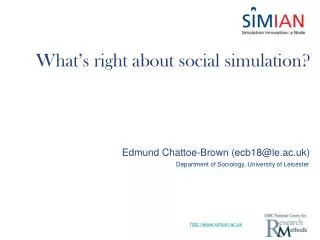 What’s right about social simulation?