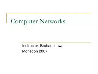 Computer Networks