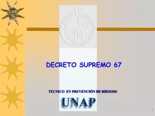 decreto supremo 67