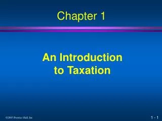 An Introduction to Taxation