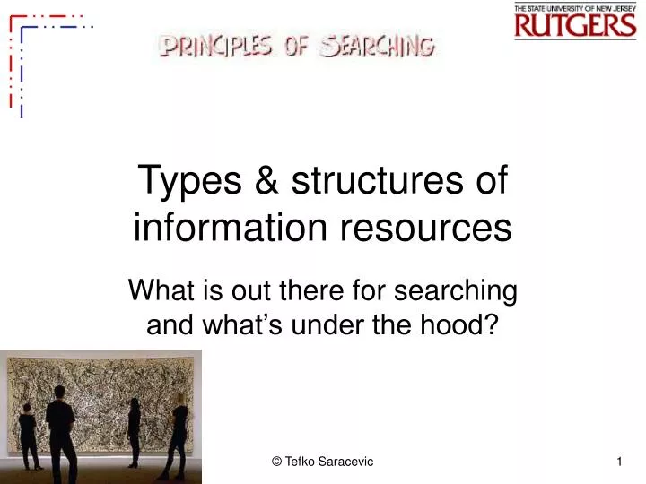 types structures of information resources