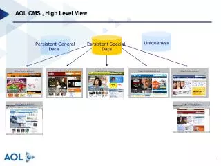 AOL CMS , High Level View