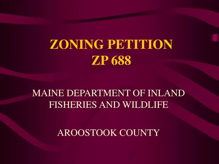 zoning petition zp 688