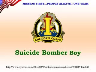 Suicide Bomber Boy