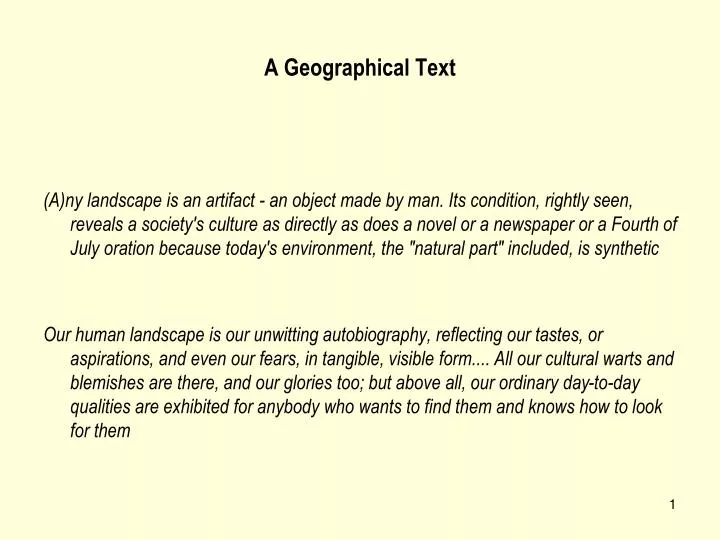 a geographical text