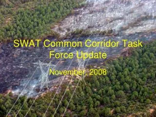 SWAT Common Corridor Task Force Update