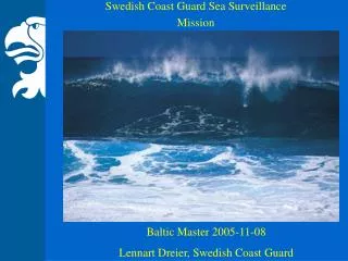 Swedish Coast Guard Sea Surveillance Mission
