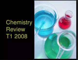 Chemistry Review T1 2008
