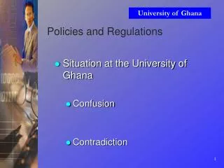Policies and Regulations