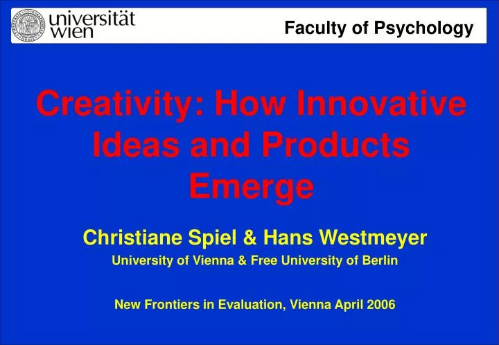 creativity how innovative ideas and products emerge