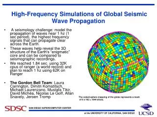 High-Frequency Simulations of Global Seismic Wave Propagation