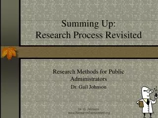 Summing Up: Research Process Revisited