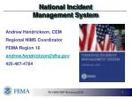 National Incident Management System - slide 1