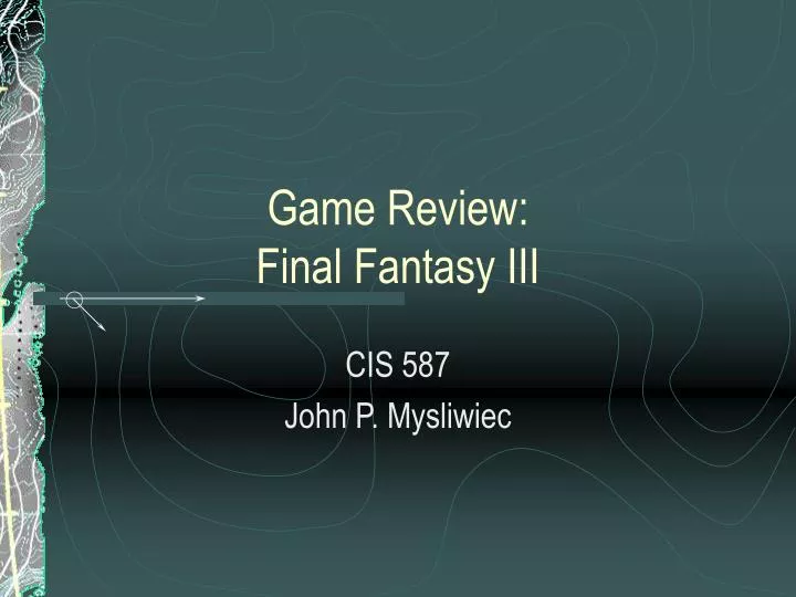 game review final fantasy iii