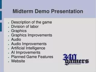 Midterm Demo Presentation