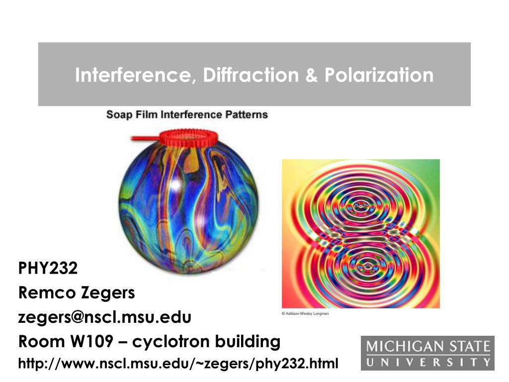 PPT - Interference, Diffraction & Polarization PowerPoint Presentation ...