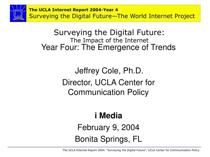 surveying the digital future the impact of the internet