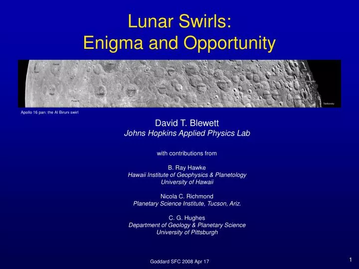 lunar swirls enigma and opportunity