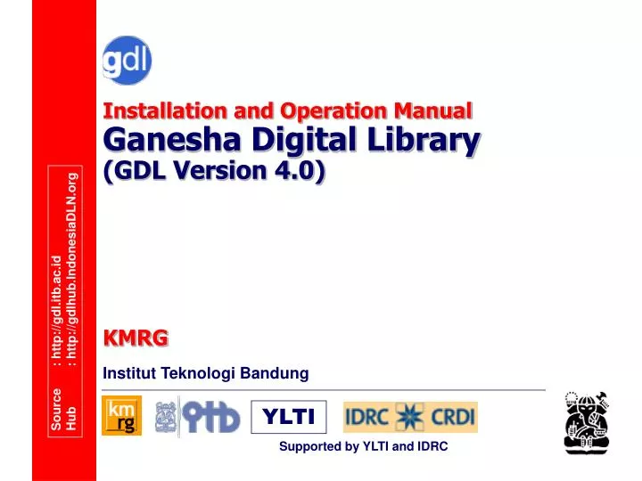 installation and operation manual ganesha digital library gdl version 4 0