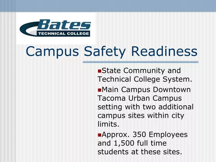 campus safety readiness